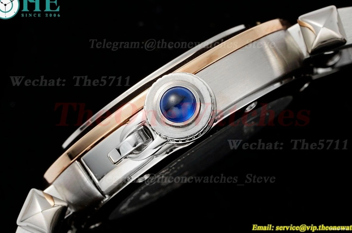 RG De Dial SS White Cartier Quartz Pasha AF 30mm Ladies 0109